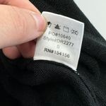 Mod Ref  Dress‎ Womens Small Black Knit V Neck Midi Pockets Photo 4