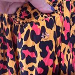 Maaji  Animal Print Maxi Cover-up Dress Orange Sz M Photo 5