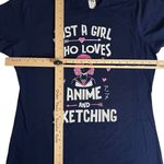 Just a Girl Who Loves Anime and Sketching Graphic T Photo 6