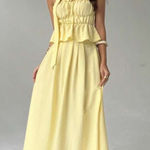 Yellow skirt set Photo 0