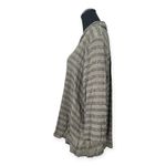 CP Shades | Medium | RARE 100% Rayon Gray Striped 3/4 Sleeve Button Down Shirt Photo 5