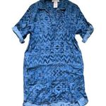 Philosophy  Denim Aztec Print Shirt Dress M Photo 0
