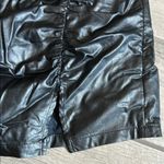 Cotton Candy Black Faux Leather Skirt Size M Photo 3