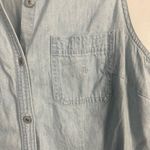 Ralph Lauren Lauren  denim button down chambry dress sleeveless size Medium Photo 5