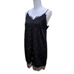 fab'rik  Star Print Dress Black Lace Detail Women's Size Medium Photo 1
