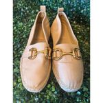 ZARA  canvas espadrilles with buckle tan canvas, size 41 10.5 Photo 1