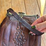 Antique Nocona Leather Handbag Brown Photo 2