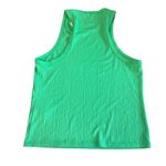 frame denim FRAME Ribbed Tank Top Women's L Bright Green Sleeveless Shirt Photo 1