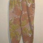 Old Navy Tie Dye sweat pant Joggers size small pink yellow and white Photo 0