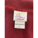 Motherhood Maternity Oh Baby‎  Belted Empire Top Large 3/4 Sleeve V Neck Stretch Photo 3