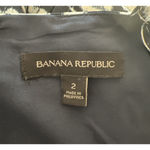 Banana Republic Jumpsuit Womens 2 Blue White Floral Flowers Wide Leg Square Neck Photo 4