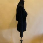 Valerie Stevens Petites Collection Vintage Black Metallic Cropped Cardigan Sz PM Photo 3