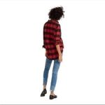 Madewell GUC ex boyfriend buffalo plaid oversized flannel Photo 3
