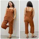 Everlane Burnt Orange The Linen Jumpsuit Size 00 Photo 1