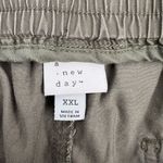 A New Day Size XXL Jogger Pants High Rise Woven Ankle Olive Green Womens Pull On Photo 6