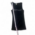 Vintage Rhinestone Embellished Bridesmaid Tank Top‎ Black Size M Photo 7