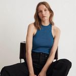 Madewell  Womens The Signature Knit Cutaway Sweater Tank Pacific Cove Blue S Photo 0
