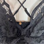 Free People Intimately‎  Lace Bralette Black Embroidered Lace Size XS Photo 10