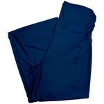 Eddie Bauer Navy High Waist Wide Leg Cropped Casual Pants Size Large, EUC Photo 7