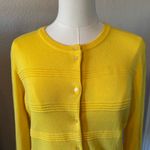 Cable & Gauge Mustard Yellow Knit Button Cardigan Sweater Textured Small S Photo 5