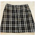 Hollister Black White Plaid Mini Skirt Size Small Photo 4
