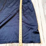 EXPRESS Navy Blue Satin Sleeveless Slip Maxi Dress Large Photo 6