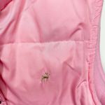Old Navy  Sz Small Pink Quilted Puffer Vest Womens Fleece Lined Zip Pockets Photo 4