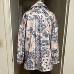 NWOT Bandana Print Shacket Blue Size XS Photo 5