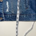 KanCan USA KanCan 100% Cotton Medium Wash Distressed Oversized Denim Jacket Photo 6