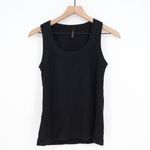 American Giant Womens Black Ribbed Tank Top Size L Cotton Spandex Made USA Size L Photo 1
