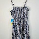 Justify Boho Floral Smocked Mini Dress Trendy Ruffles Lightweight Size Medium Photo 6