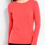 Talbots Red Persimmon Sweater NWT Photo 1