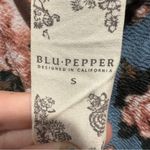 Blu Pepper Floral Strappy Mini Dress - Blue and Peach Photo 3