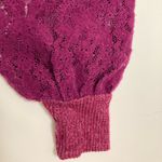 Anthropologie NWT By Anthropologies PLUM Lace-Sleeve Sweater Top Photo 6