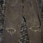 American Eagle  Black Mom Jeans Distressed Photo 0