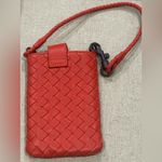 Bottega Veneta  Red Intrecciato Leather Bag Photo 2