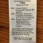 Madewell burnt orange Pointelle knit ribbed button cardigan sweater Small EUC Photo 9