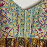 Raga Dress Womens Small Floral Embroidered Boho Maxi Spaghetti Strap India Photo 4