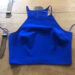 Badgley Mischka Belle  Blue Crop Top Size 10 Photo 9