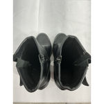 a.n.a Womans  Ronnie Ankle Boots 9 M Black Full Zip Block Heel Buckle Accent Photo 5