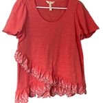 Matilda Jane  Womens Eureka Springs Embroidered Ruffle short sleeve Top Size S Photo 1