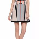 Herve Leger Cameron Engineered colorblock jacquard A-line dress size medium NWT Photo 0