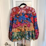 Farm Rio  for Anthropologie Multicolor Patchwork Floral Blouse – XS Photo 1