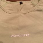 Alphalete  Revival Long Sleeve Crop Top Women’s Medium Green Photo 1