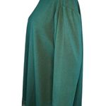 Denim & Co . Womens Tunic Size XL Evergreen Jersey Boatneck Lace Hem 3/4 Sleeve Photo 2