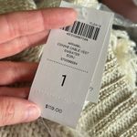Chico's  Connie Cable Cardigan Wrap Sweater White Ecru Size 1 Medium / US 8 NWT Photo 4