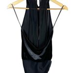 Reiss Kimberley Sleeveless Velvet Bodysuit Size XS Black Photo 2