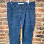 ZARA  Basic Dark Wash Blue Denim Skinny Raw Hem Cut-Off Jeans Women's Size 6 Photo 1