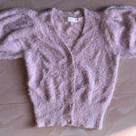 ASTR  the label Light Mauve Fluffy buttons Jacket XS nylon and Acrylique Photo 0