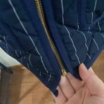 J.Crew Excursion down feather fill quilted puffer pinstripe utility vest size S Photo 11